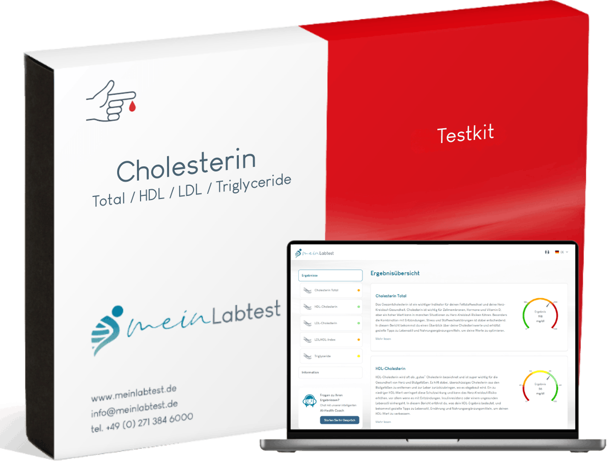 Meinlabtest Cholesterin-Test — Heimtest-Kit